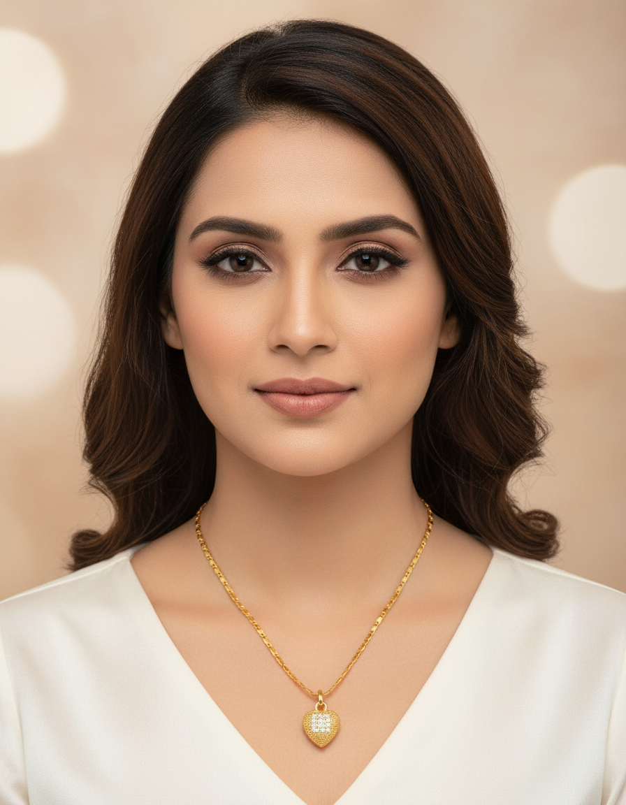 Katrina Gold Heart Pendant