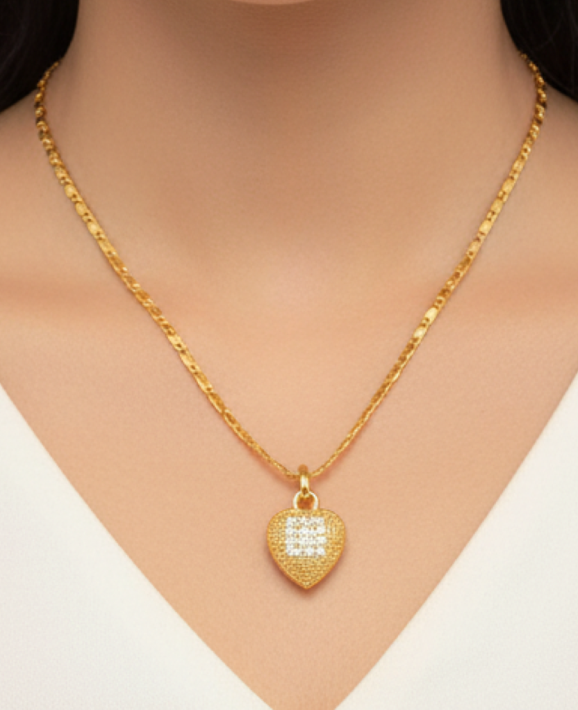Katrina Gold Heart Pendant