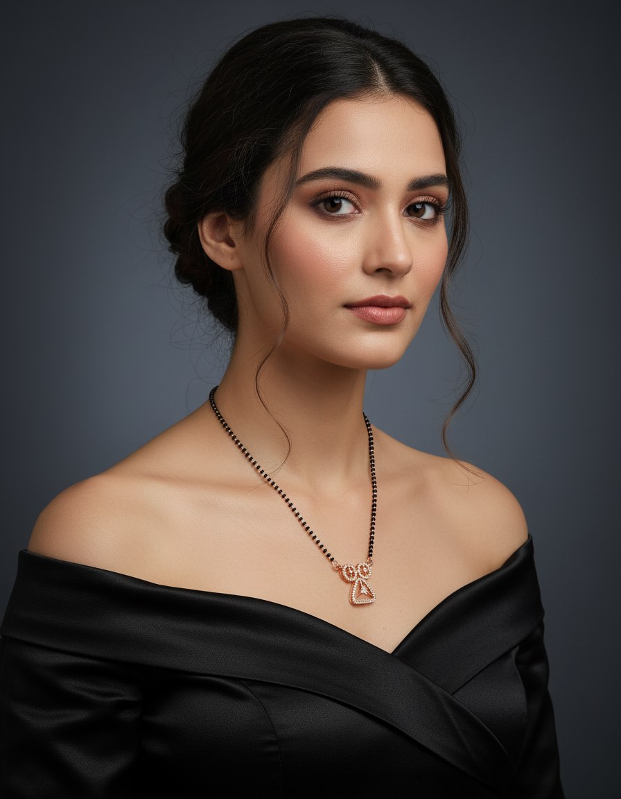 Rose Gold Mangalsutra Pendant