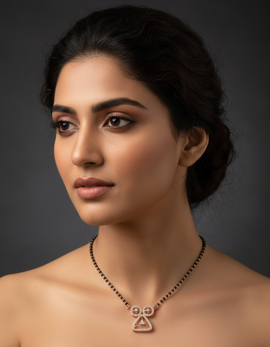 Rose Gold Mangalsutra Pendant