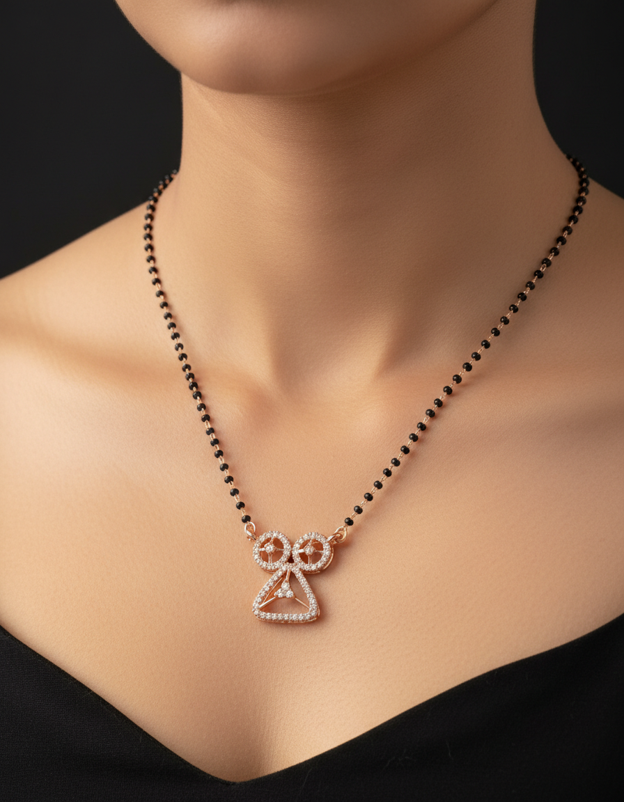 Rose Gold Mangalsutra Pendant