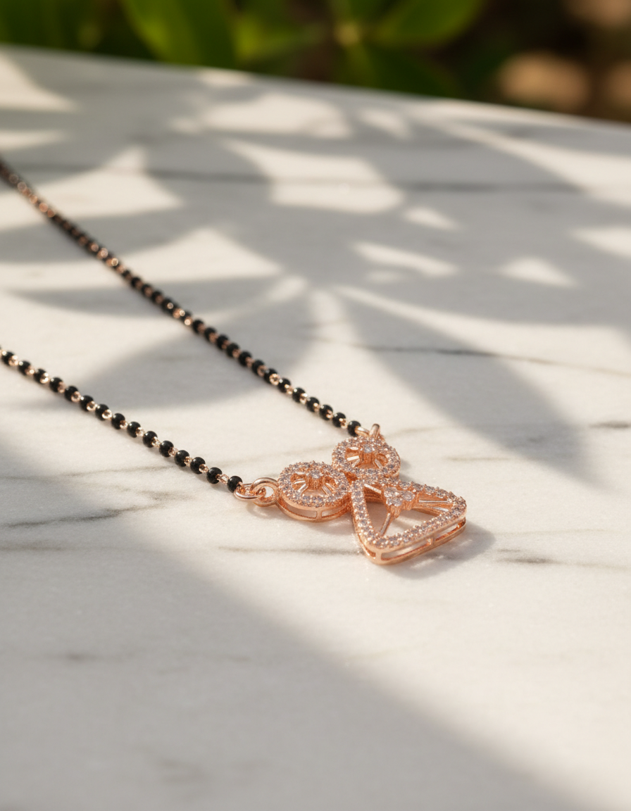 Rose Gold Mangalsutra Pendant