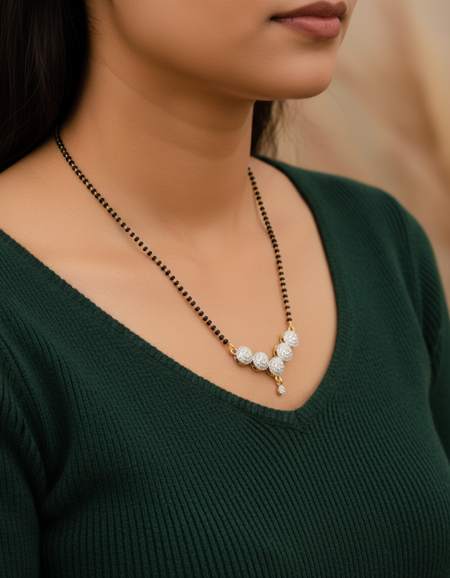 Pearl Cluster Mangalsutra