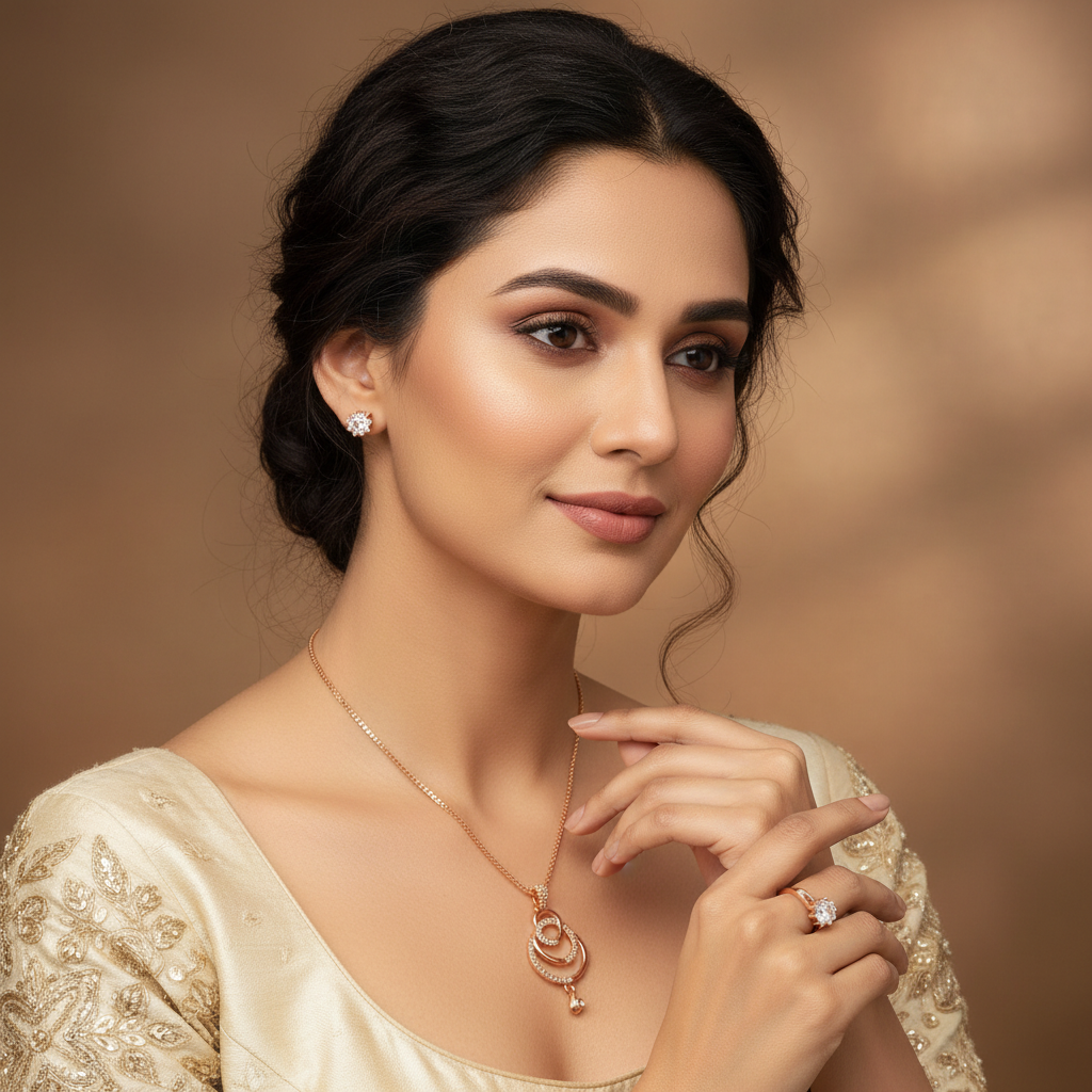 Interlinked Circle Jewelry Set