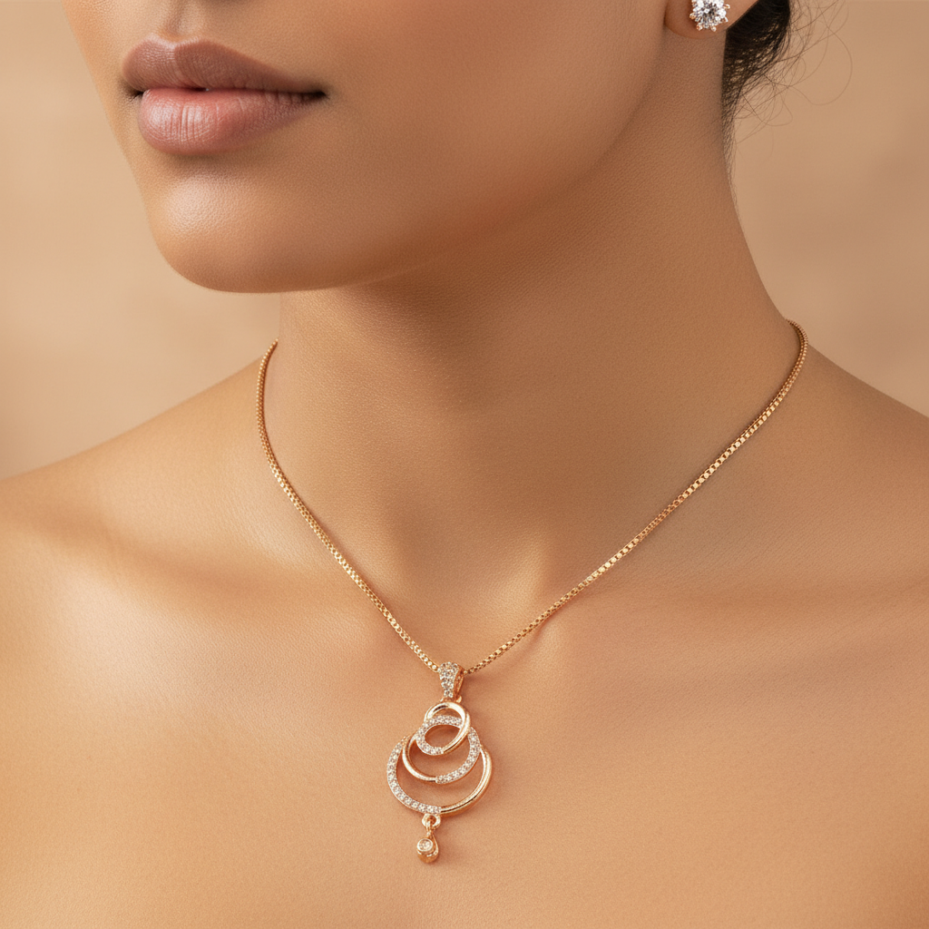 Interlinked Circle Jewelry Set