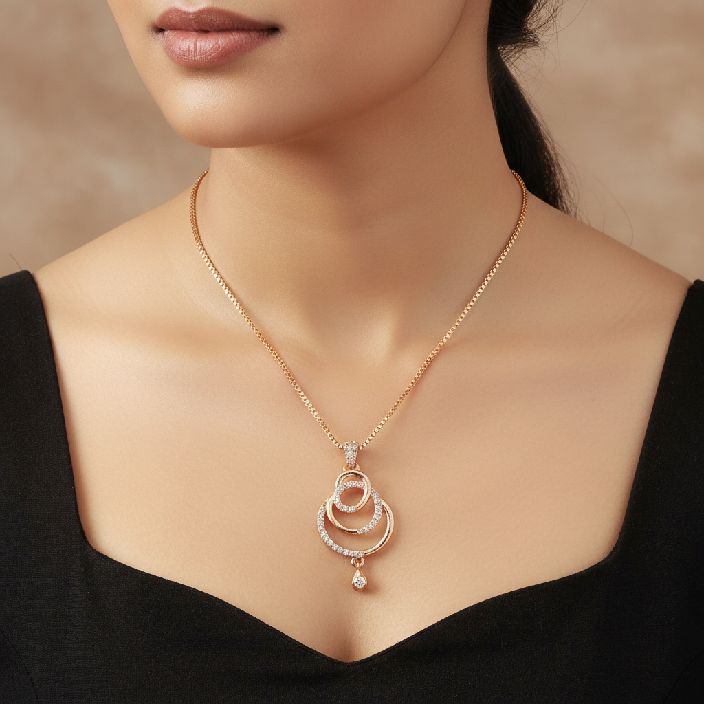 Interlinked Circle Jewelry Set