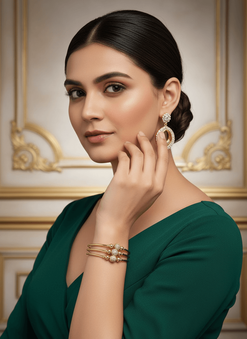 Classic Golden Kada Bracelet