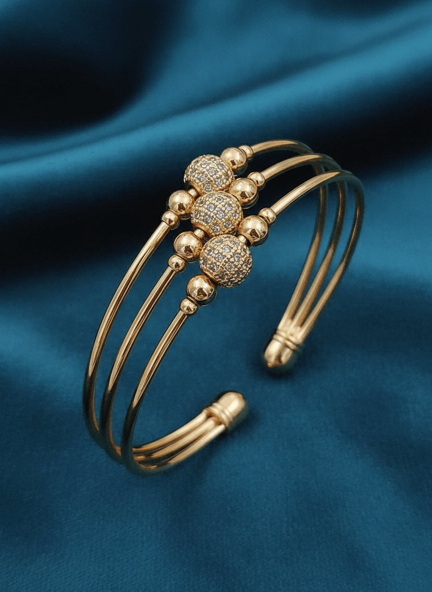 Classic Golden Kada Bracelet