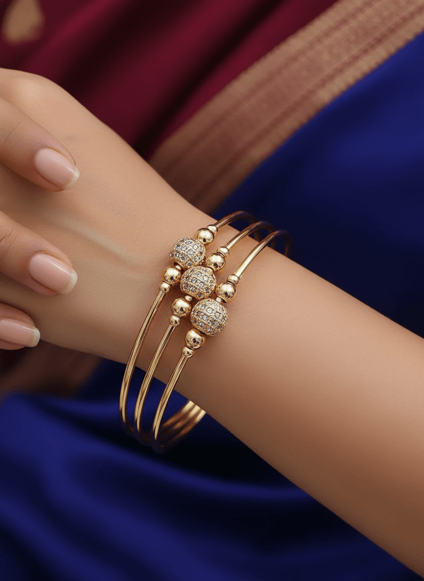 Classic Golden Kada Bracelet