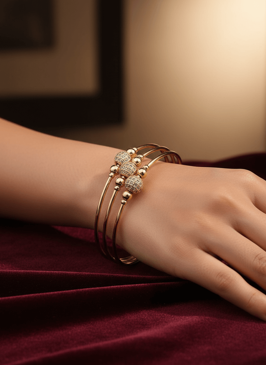 Classic Golden Kada Bracelet