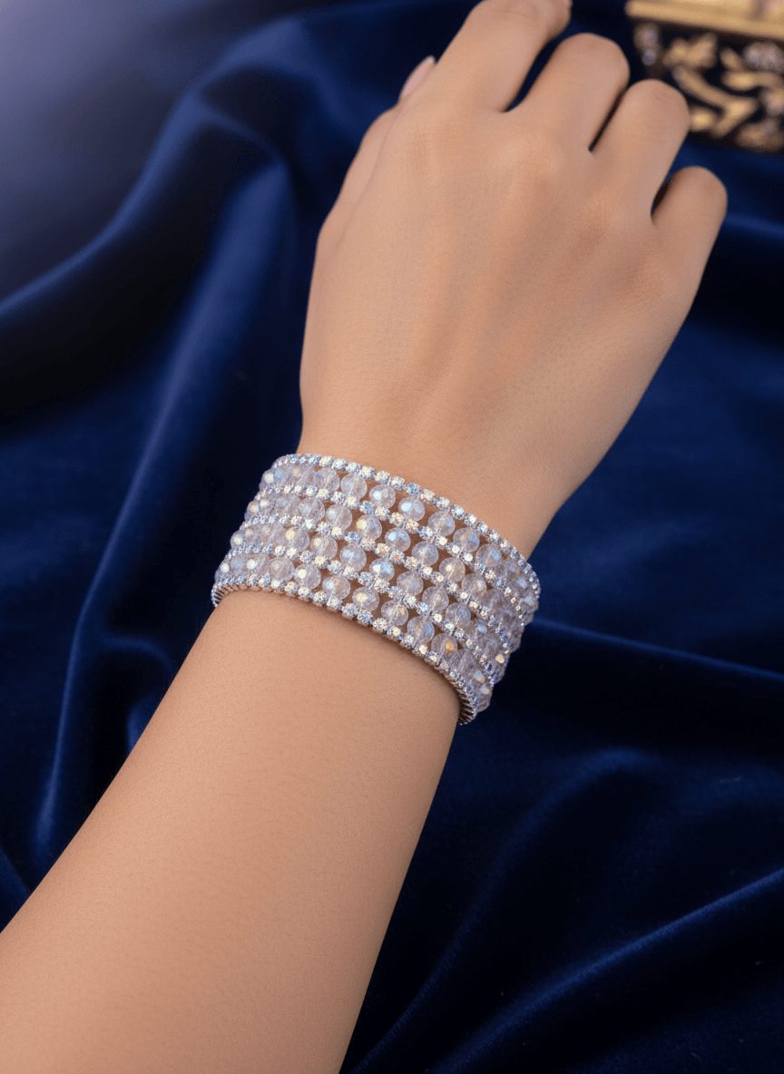 Elegant White Stone Bracelet