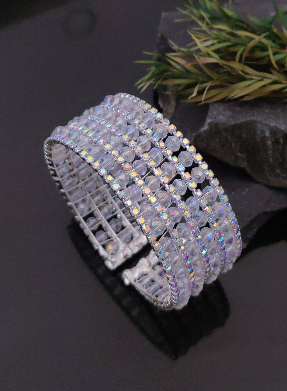 Elegant White Stone Bracelet