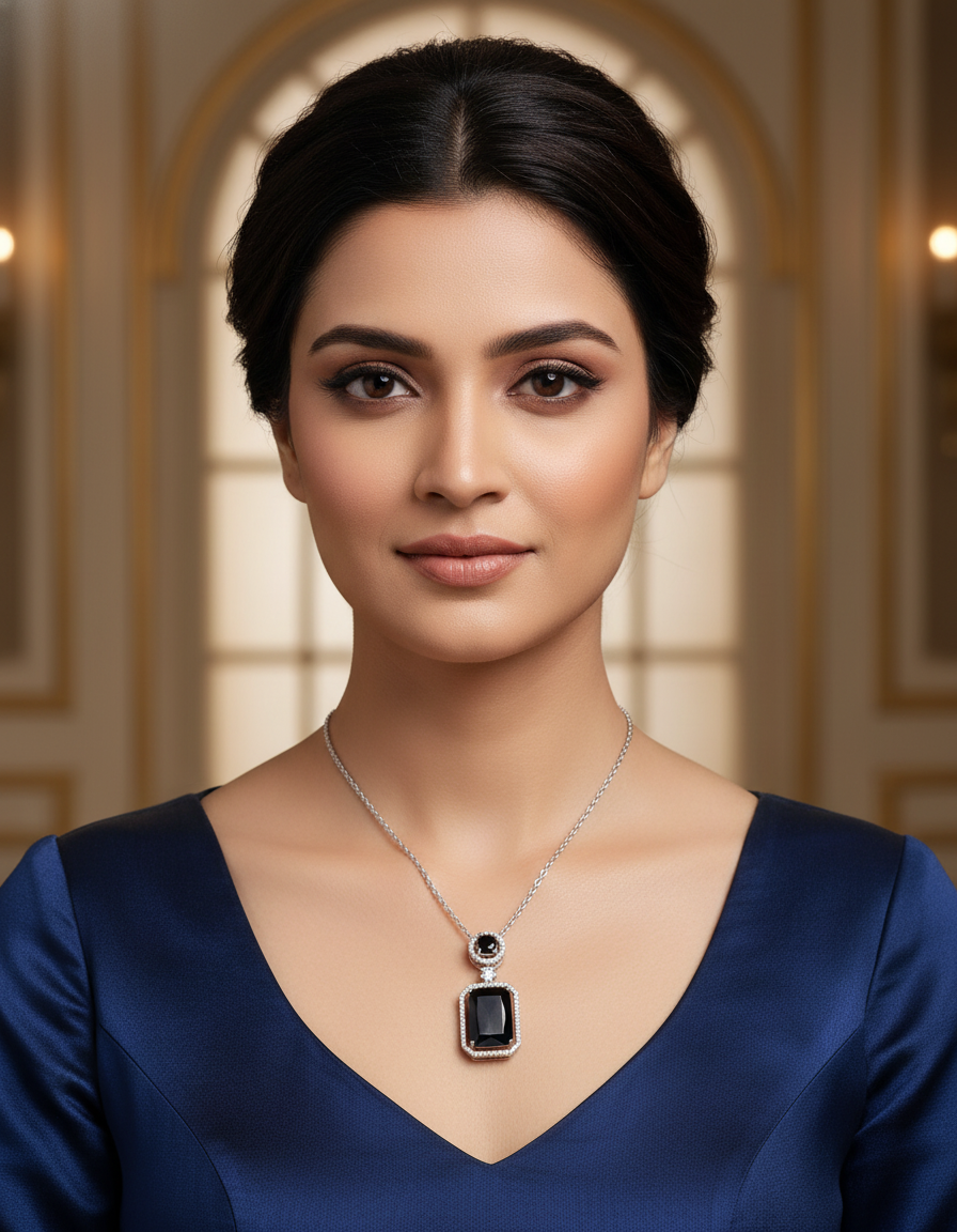 Winny Stone Pendant - Black