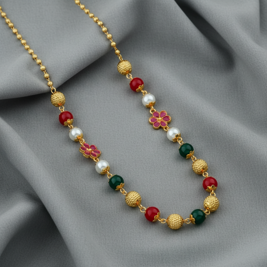 Rani ColorBloom Beaded Necklace