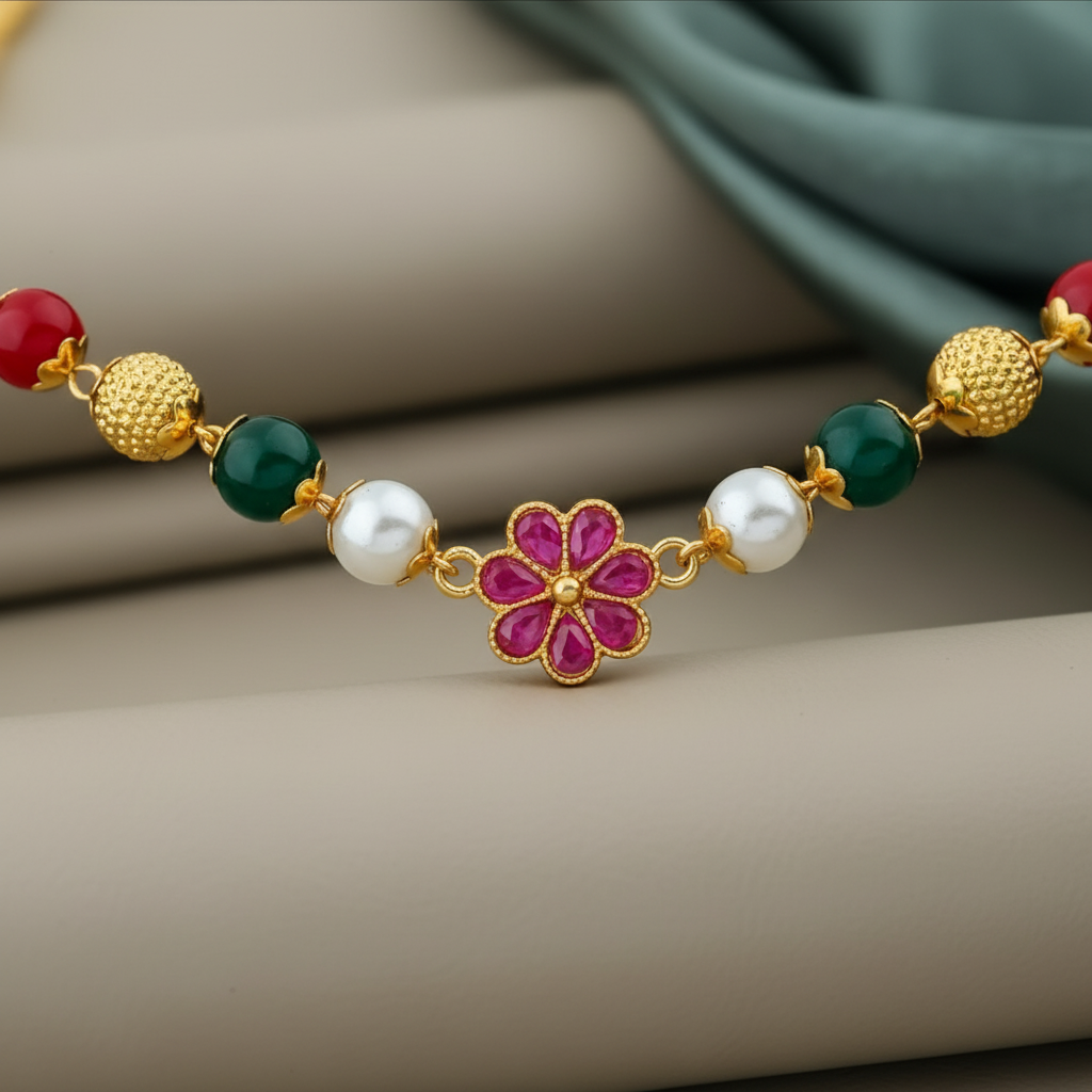 Rani ColorBloom Beaded Necklace