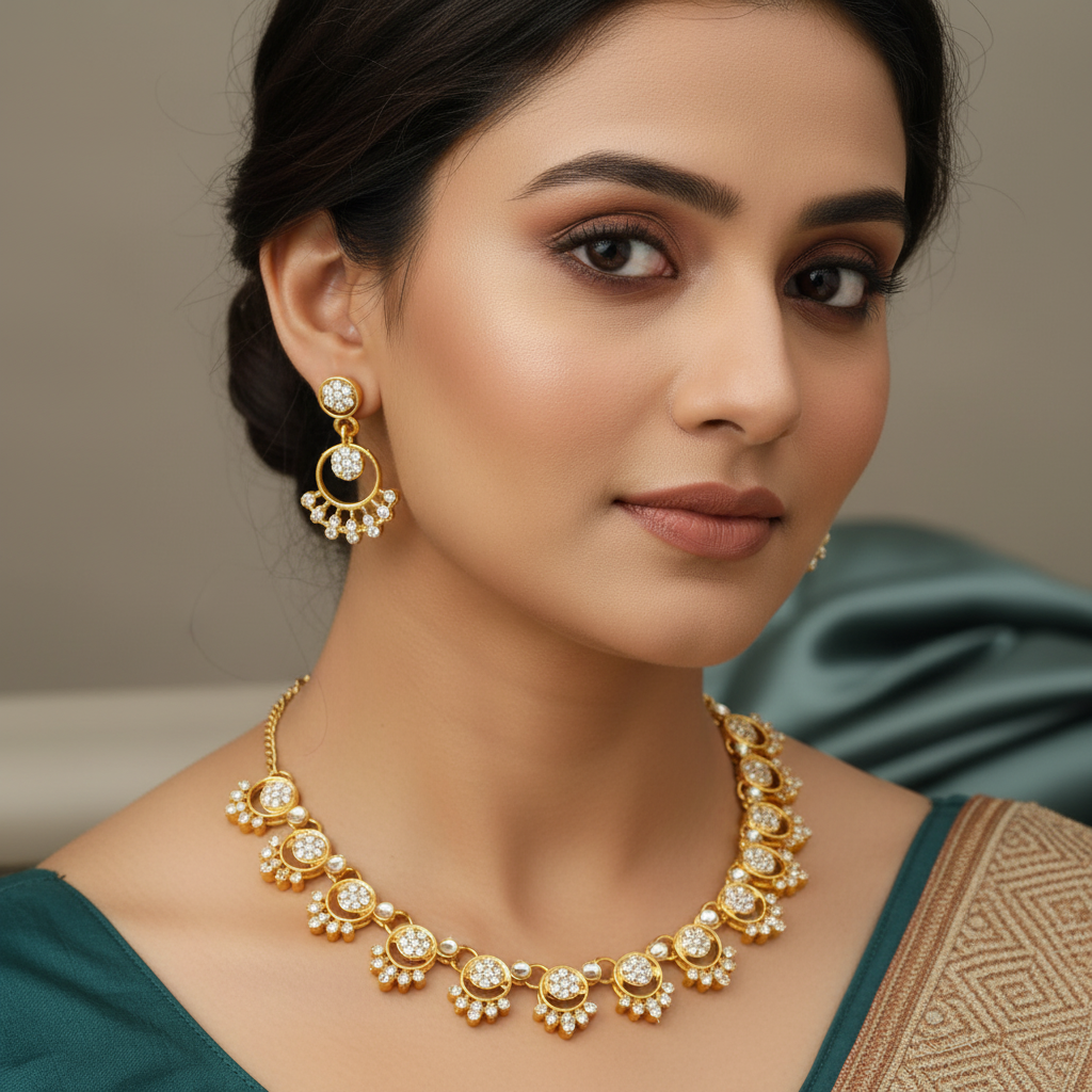Aishwarya Radiant CZ Necklace Set
