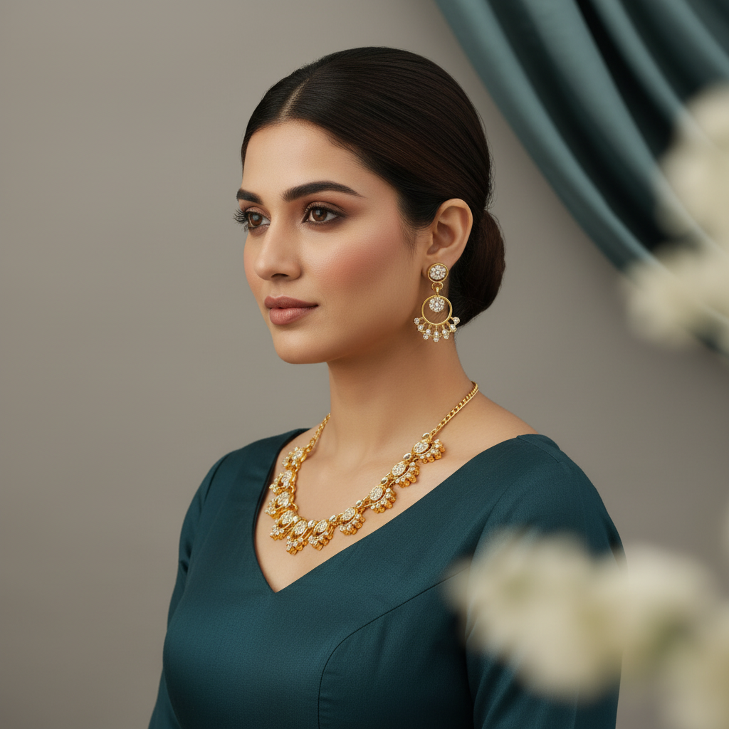 Aishwarya Radiant CZ Necklace Set
