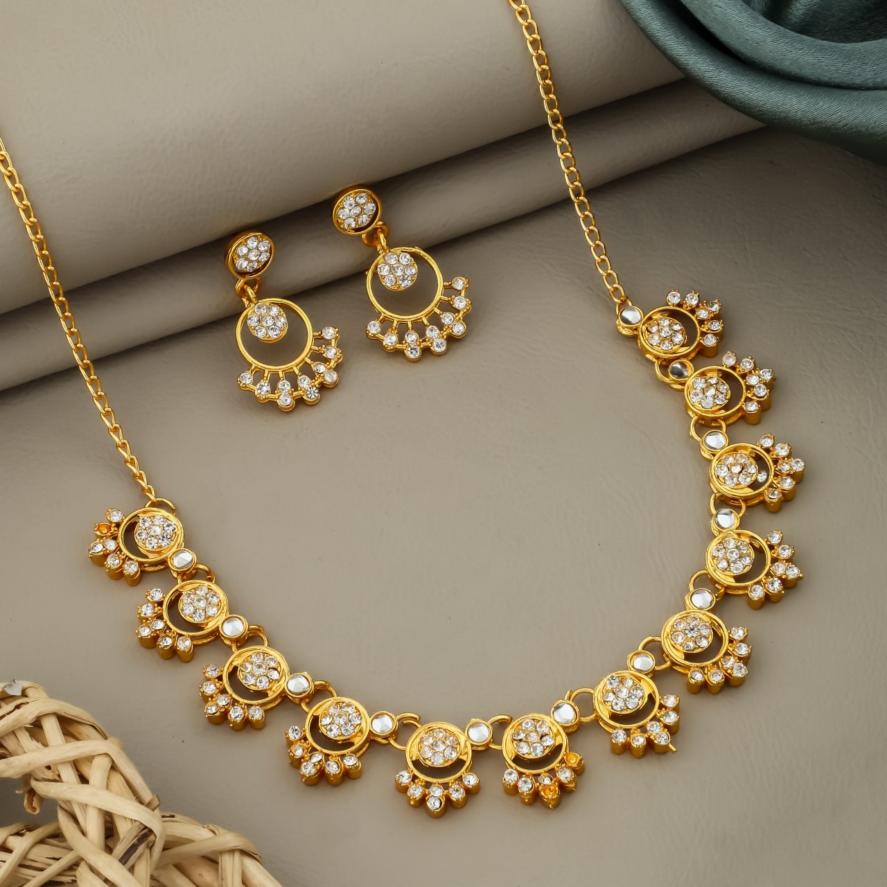 Aishwarya Radiant CZ Necklace Set