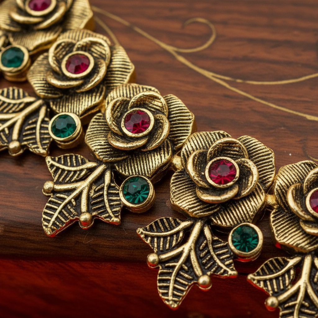 Layered Antique Necklace Set