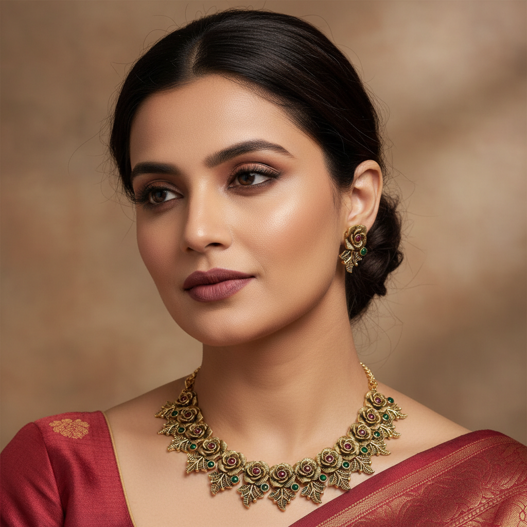 Layered Antique Necklace Set