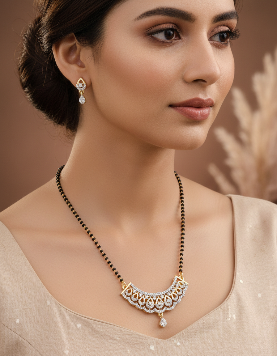 Royal Crest Glod Plated Mangalsutra