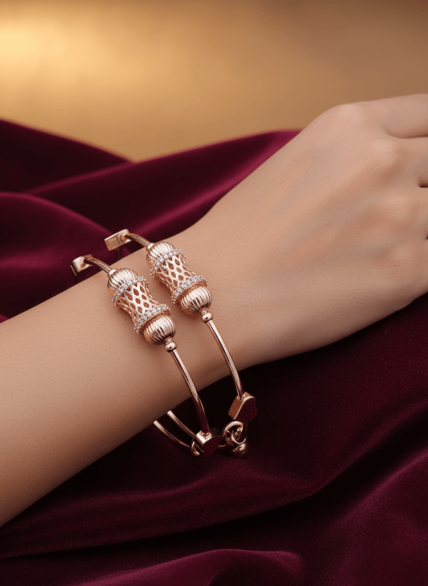 Rose Gold Designer Adjustable Bracelet