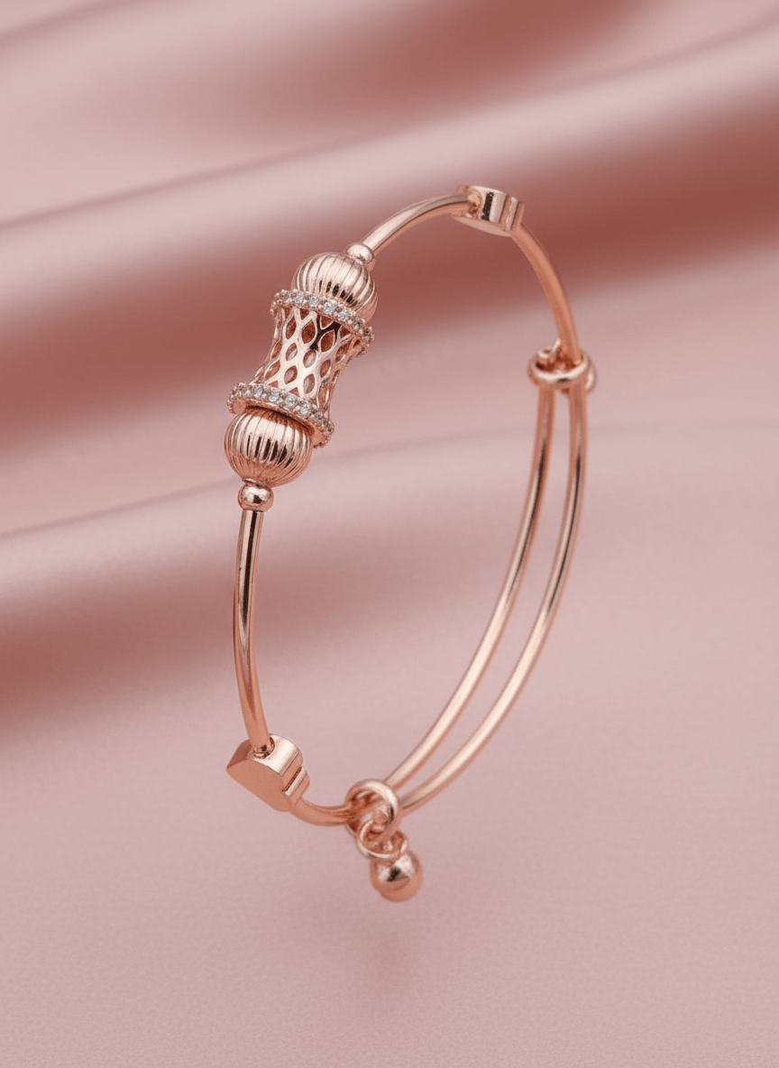 Rose Gold Designer Adjustable Bracelet