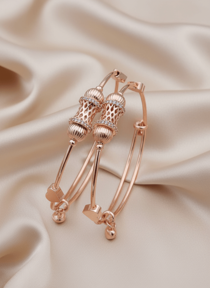 Rose Gold Designer Adjustable Bracelet