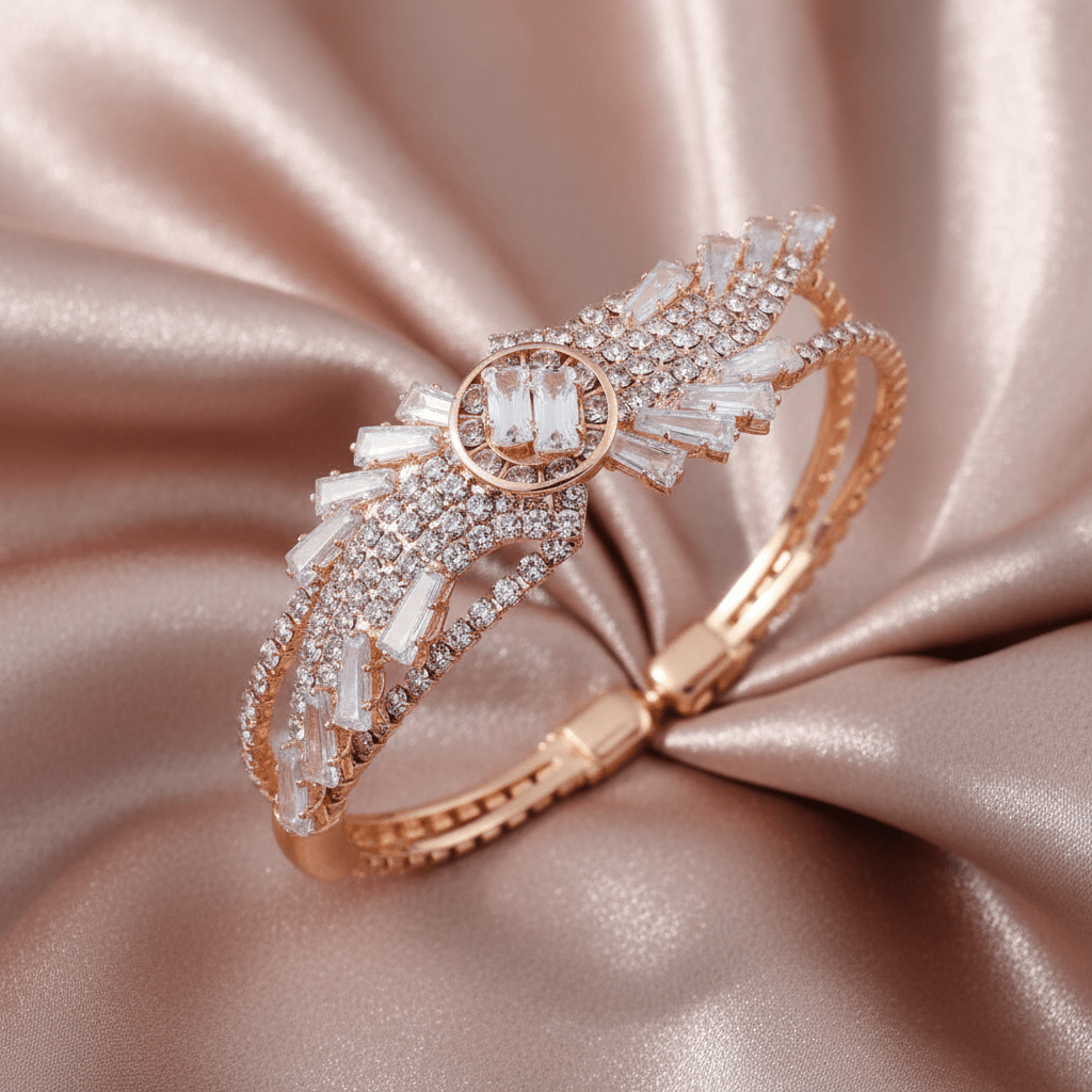 Rose Gold Sparkling Crystal Bracelet