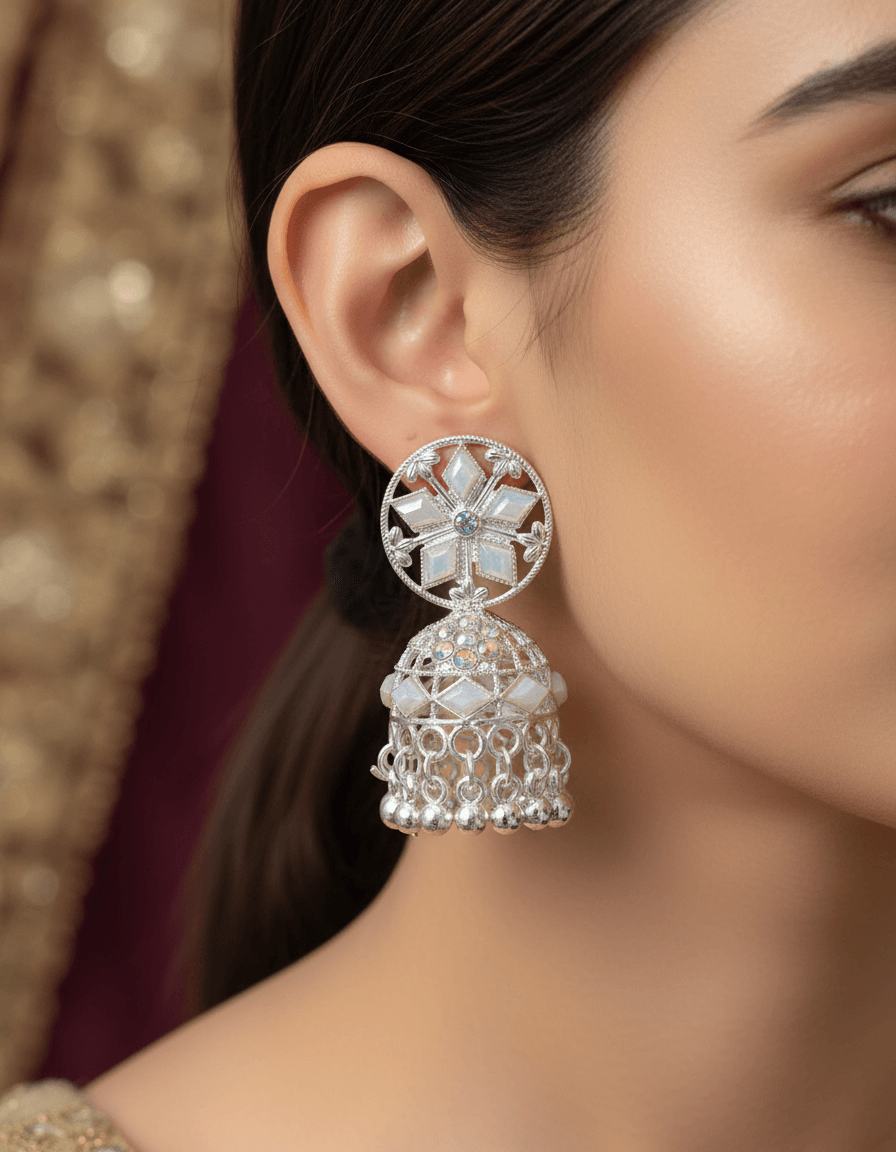 Silver Earrings For Women & Girl