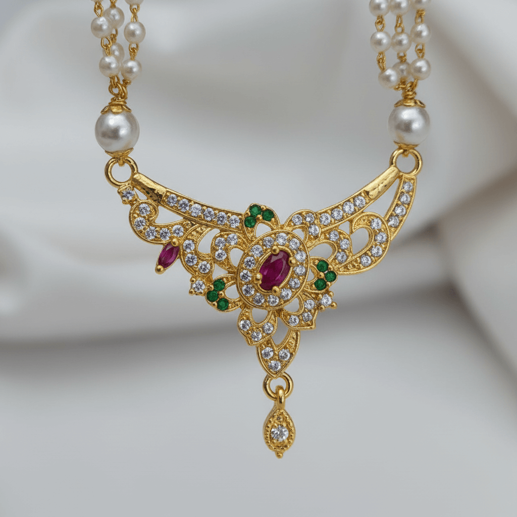 Flower Pearl Necklace