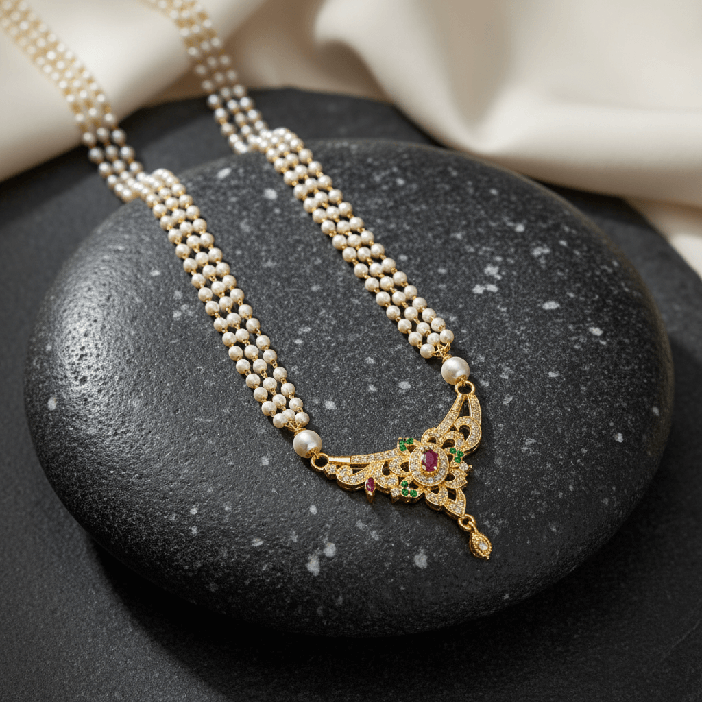 Flower Pearl Necklace