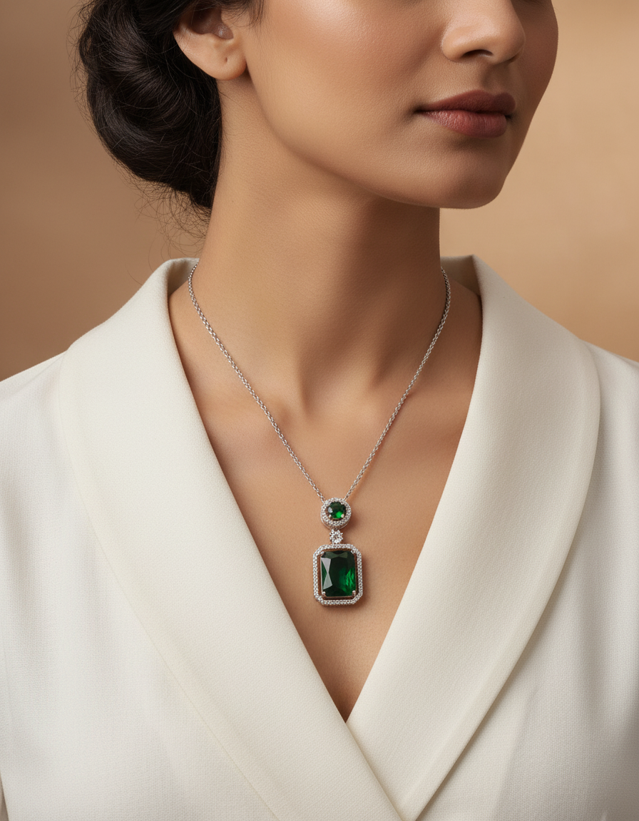 Winny Stone Pendant - Green