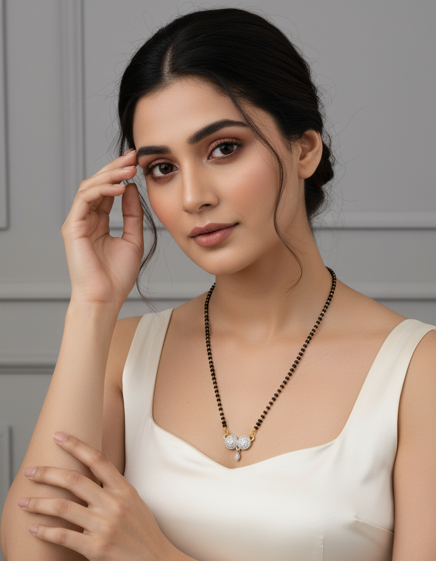 Twin Pearl Mangalsutra
