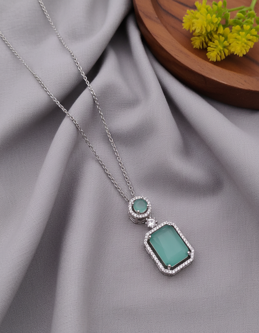 Winny Stone Pendant - Mint