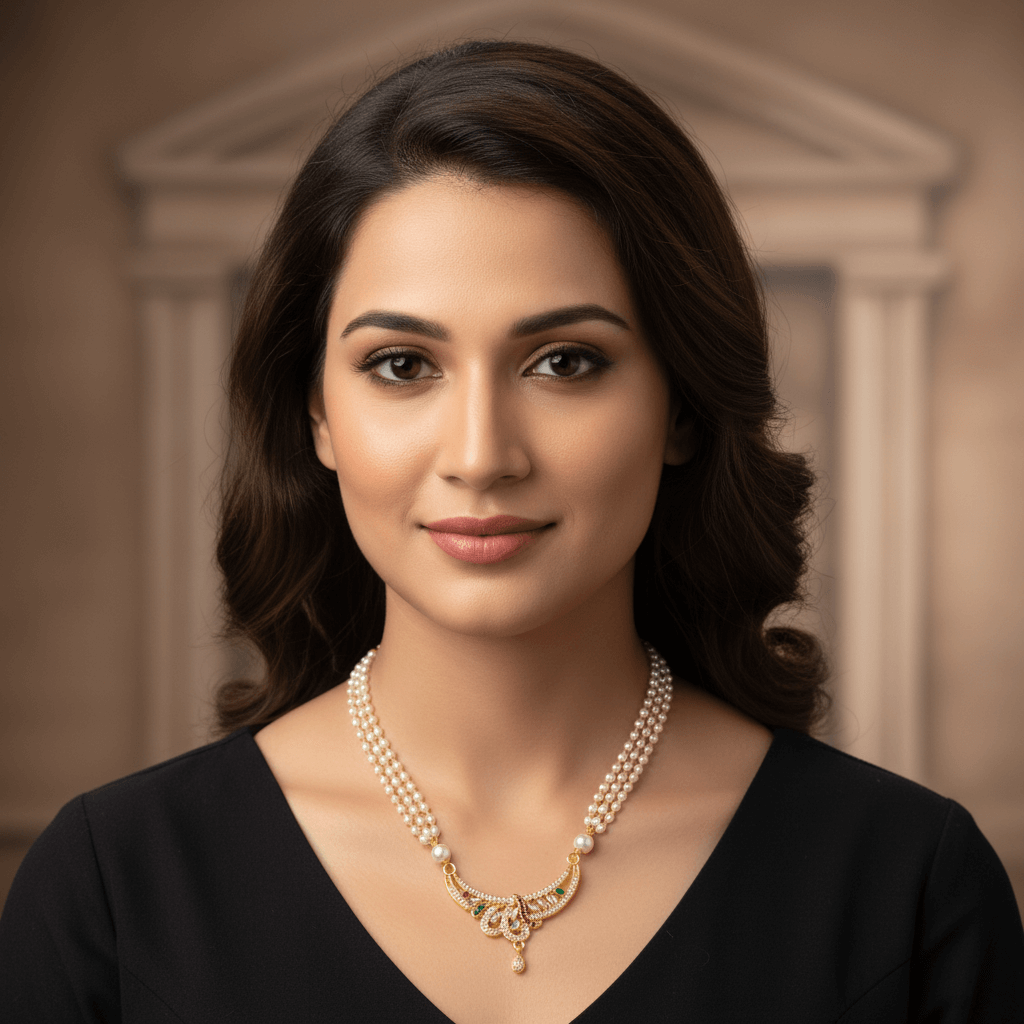 Paan Golden Pearl Necklace