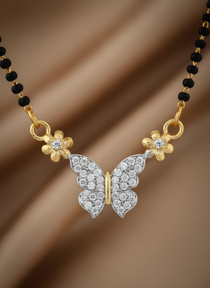Ananya Butterfly Charm Mangal Sutra