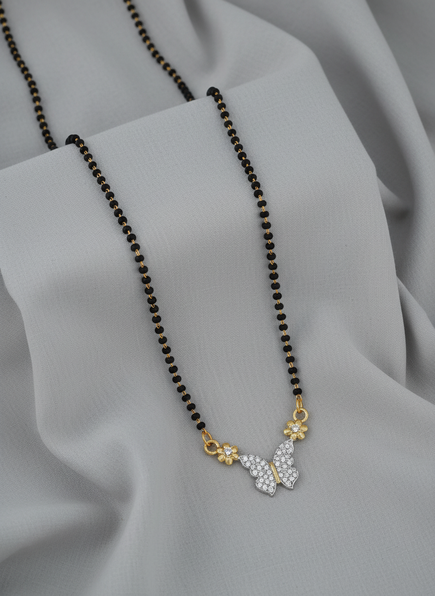 Ananya Butterfly Charm Mangal Sutra