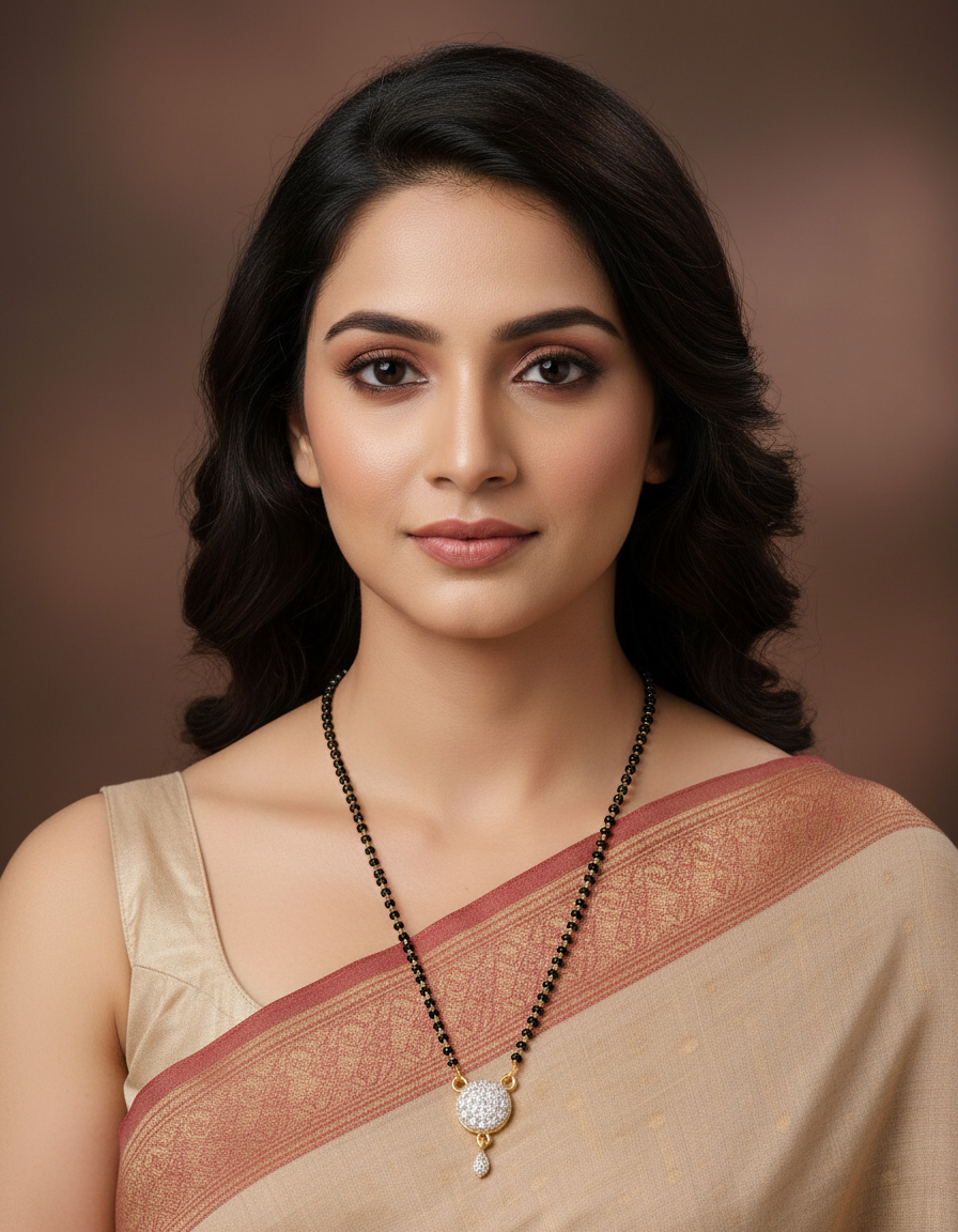 Pearl Halo Mangalsutra