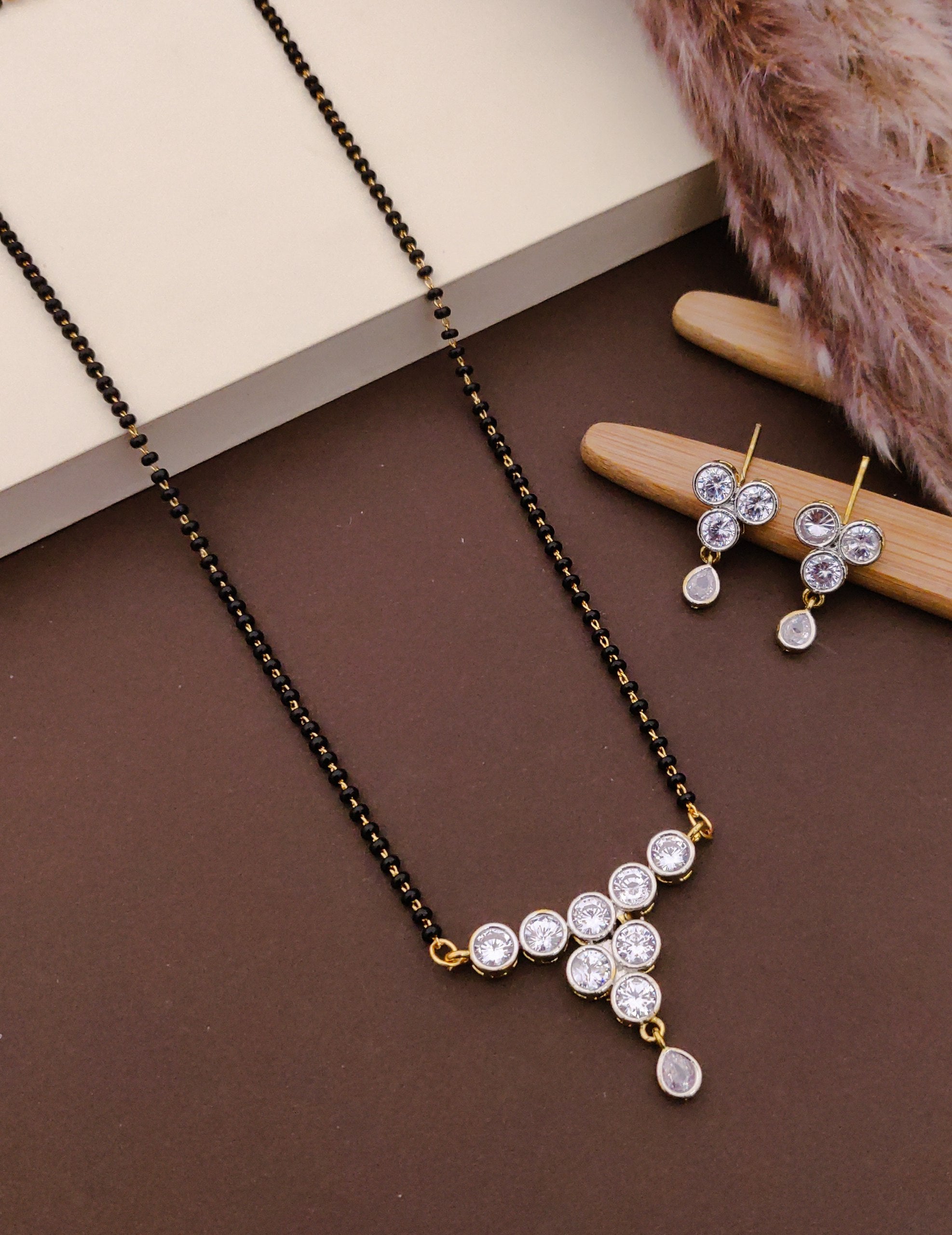Triple Drop Glod Plated Mangalsutra